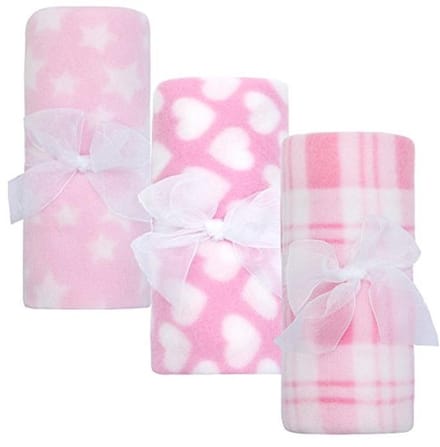 Pasgeboren baby fleece dekbed 3-pack multifunctionele dekens 75 cm x 75 cm