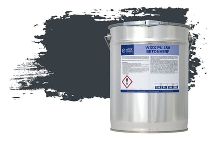 Wixx PU 150 Betonverf - 20L - RAL 9005 | Gitzwart
