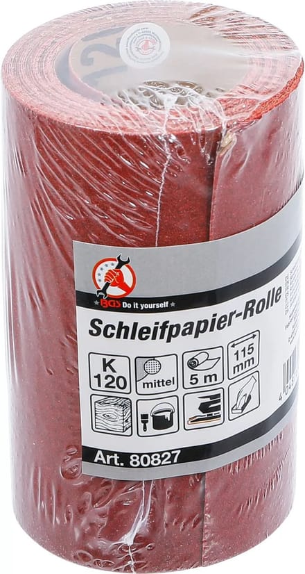 BGS Rol schuurpapier - 115 mm x 5 m - korrel 120