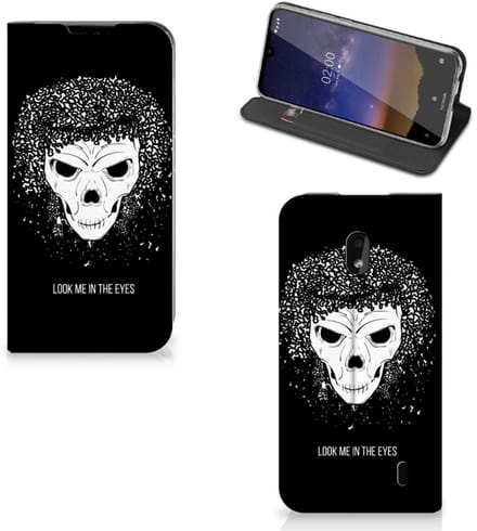 Mobiel BookCase Nokia 2.2 Skull Hair