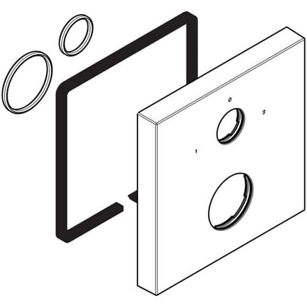 AXOR Starck Organic replacement rosette for thermostat 12716000, Art. 98326000