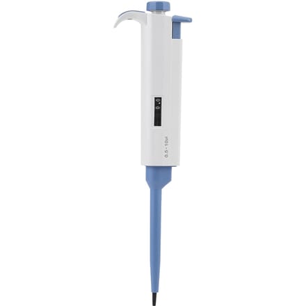 1 stuks Enkelkanaals Handmatig Instelbare Pipet Pipettor Pipet Laboratoriumgereedschap 0.5 10ul white