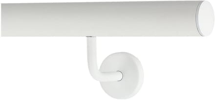 Wandleuning Trapleuning - Aluminium Reling - Veilig Lopen - Eenvoudige Montage - 150 cm - Wit