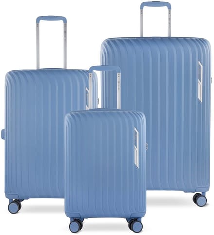bugatti trolley Hera Hard Case Trolley S / M / L Denim Lichtblauw 55cm