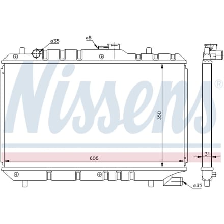 Radiator NISSENS 64168