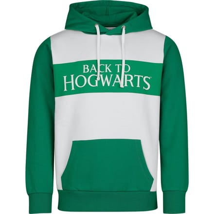 Harry Potter Trui met capuchon - Back To Hogwarts - S tot 3XL - voor Mannen - groen-wit