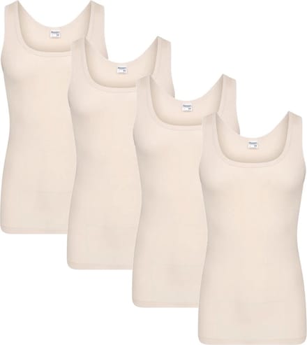 Beeren heren hemd - 4-pack - maat L - beige