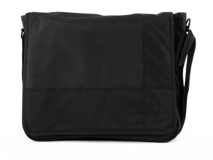 Lässig luiertas schoudertas Casual Messenger Bag Black Patchwork zwart