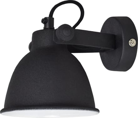 Urban Interiors Industrial Wandlamp Zwart - Stelbaar - Ø12