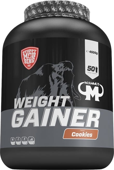 Mammut Weight Gainer Crash 5000 (4500g) Cookies - Gewichtstoename - Met Creatine