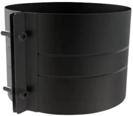 Brede Klemband Ral9004 | TBV DW Ø100 mm | TBV EW Ø150 mm