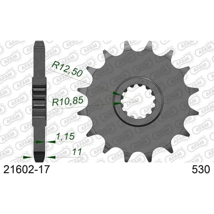 Tandwiel Afam 530 17 dents