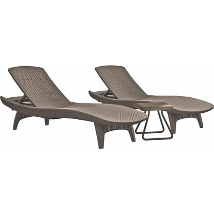 Set van 2 ligbedden met tafel Atlantic | NADUVI Collection