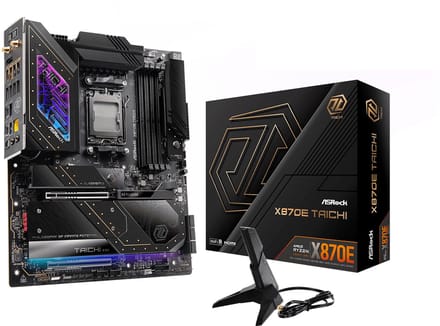 AsRock X870E Taichi - Moederbord - ATX - AMD X870 - Socket AM5 - DDR5 - USB 4 - Wi-Fi 7 - Realtek Audio