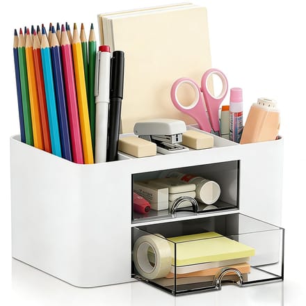 Solidchoice - Desk Organizer met 2 Lades en 360 Graden Rotatie