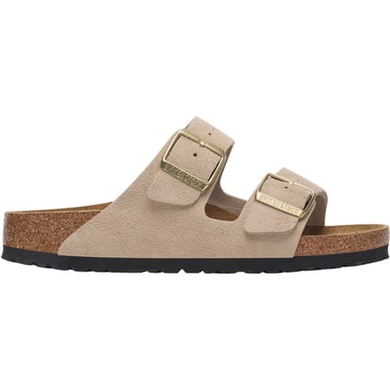 Birkenstock arizona suède sandcast platte sandalen unisex