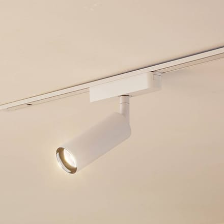 Lindby spot 48 V Lumaro, wit, Ø 4 cm, aluminium, dimbaar