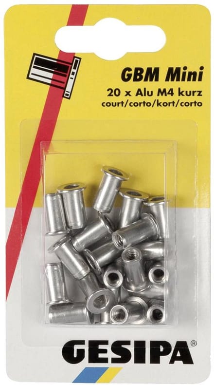 Gesipa 1433670 Popmoer M4 20 stuk(s)