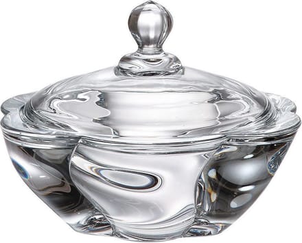 Crystalite Bohemia Barley Twist doos 19.5 cm - schaal met deksel
