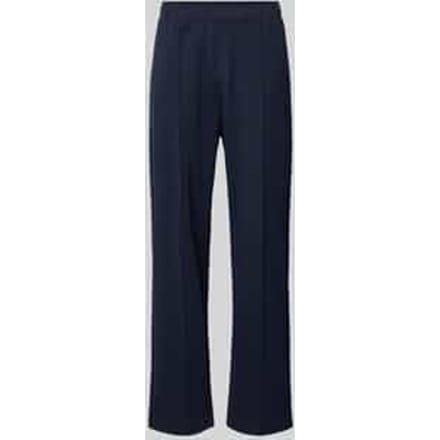 Sweatpants met lengtenaden en labelstitching
