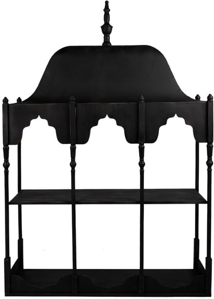 Clayre & Eef Wandrek 102x25x157 cm Zwart Metaal
