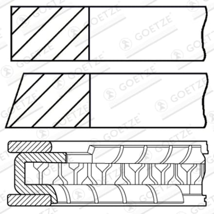 Goetze Engine Zuigerveren set GOETZE 08-447800-00