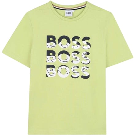 Boss Kinderen/Kinderen Logo T-shirt (Appelgroen)