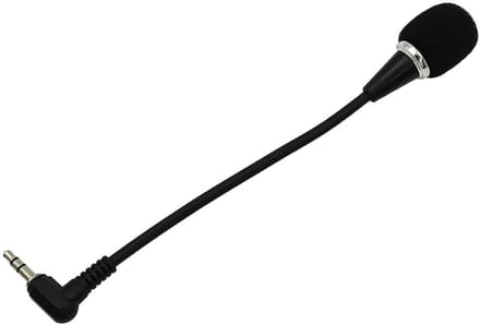 Allecto - Mini-microfoon - 3,5 mm audio-connectorkop - Ideaal voor Skype en opname - Compact formaat - Flexibele voetstukschacht - Geschikt voor co...