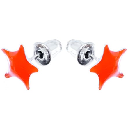 Bijoux by Ive® - Oorknopjes - Ster - Oranje