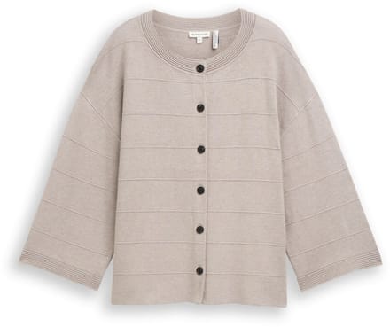 Tom Tailor - Losvallend vest - Maat S - dark clouds grey melange