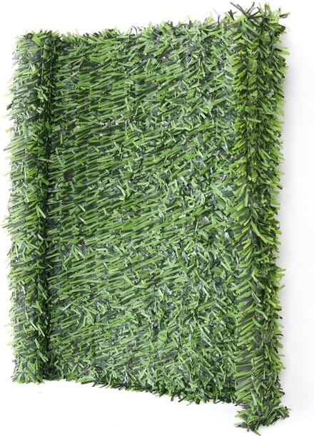 Cosmo Casa - Balkonaccessoires - Privacyheg - Onzichtbaar - Flexibel - Natuurlijk - PVC/IJzerdraad - Groen