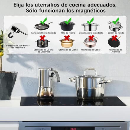 Inductie Kookplaat - Kookplaat Elektrisch - Snel Koken - Met Timer - 60 cm - Zwart