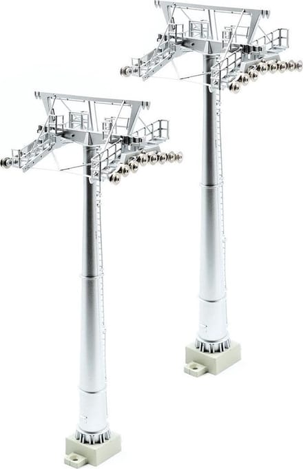Jaegerndorfer - 50500 Kabelbaan Mastenset 16cm H0 Kabelbaan accessoires - 1:87 - Kerstdorp