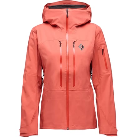 Black Diamond Recon Lt Stretch Shell Jas Oranje L Vrouw