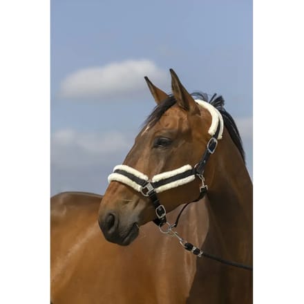 Schapenvacht nylon halster Equithème