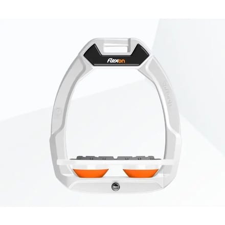 Veiligheidseisen voor paardrijden Plat Grip Wit/Wit/Oranje Flex-On Safe-On