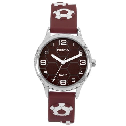 Prisma Horloge CW.353 Kids Voetbal Rood 5 ATM