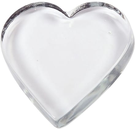 CC Glazen Hart 9x9 cm, per stuk