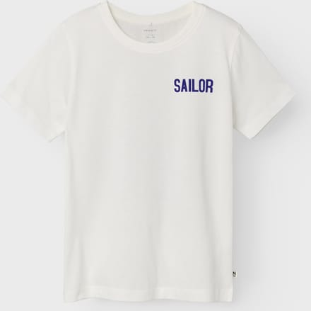 Name it t-shirt jongens - ecru - NKMfaliksen - maat 116