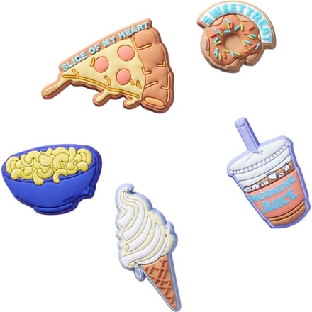 Crocs Funny Foods 5 Pack Accessoires Veelkleurig