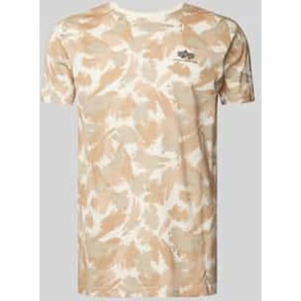 T-shirt met labelprint