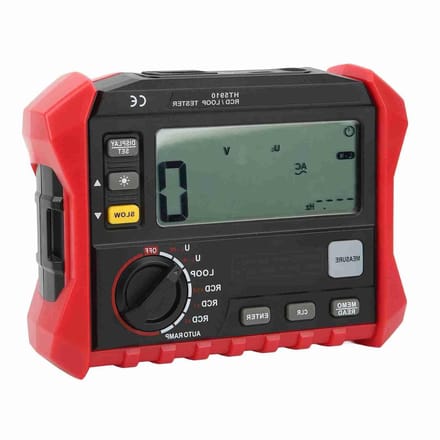 Digitale Isolatietester - Testinstrument RCD - Elektrisch Testen - Automatische Bereikdetectie - 1000 Groepen Opslag - Grijs