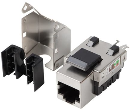 Lanberg Serie - Keystone RJ45 Module - FTP - Cat.6 - 90° Montage