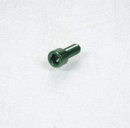 Vis BTR 5mm M6 pas 100 16mm annodisé Vert 3AS Racing pour moto Neuf