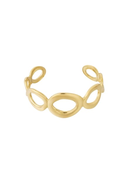 Manchet dames armband - Goudkleur - Basic Bangle - Roestvrij staal - Nikkelvrij