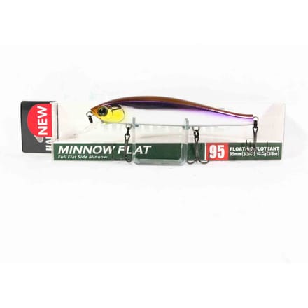 Yo Zuri Duel Hardcore Minnow Flat 95F Drijvend kunstaas R1359-MEWS (3844) gray