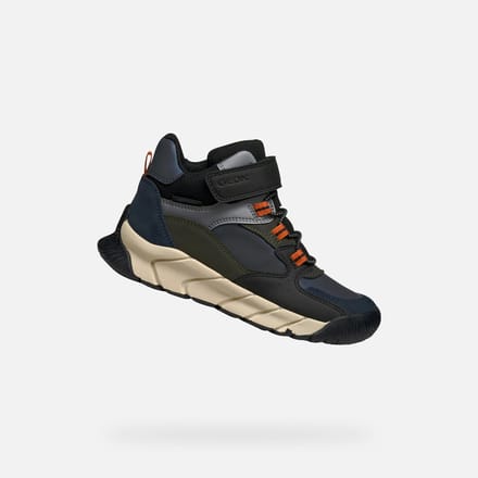 GEOX FLEXYPER PRO ABX JONGENS - ZWART/MILITAIR GROEN - Maat 38