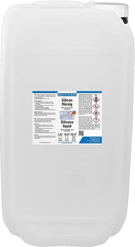 WEICON Silicon 28 L – Transparant smeermiddel – 28 liter