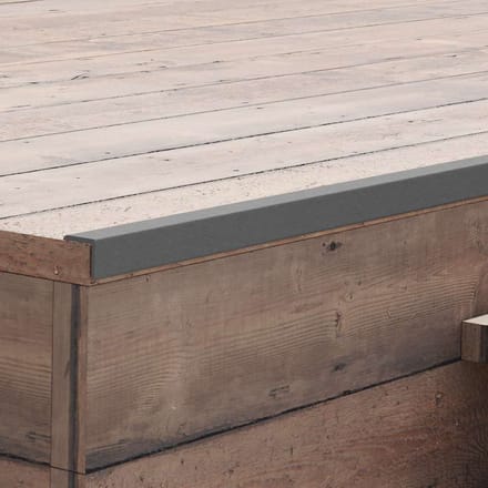 vidaXL - Terras - hoekplinten - 5 - st - 170 - cm - HKC - grijs