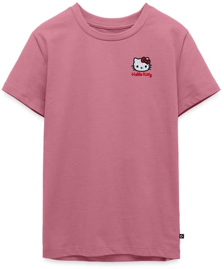Hello Kitty Geborduurd Portret Premium T-Shirt Tiener